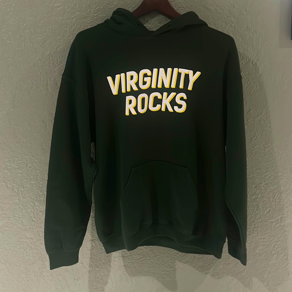 Danny Duncan “virginity rocks” green hoodie